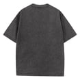 thumbnail image 4 of Oversized Tshirts for Men Vintage Acid Wash Shirt Summer Short Sleeve Basic Tees Baggy Comfort Colors T-Shirts （Dark Gray,3XL）, 4 of 5