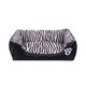 thumbnail image 1 of Cama para mascotas con estampado de cebra, cálida y acogedora para otoño e invierno, para gatos, talla S, 1 of 8