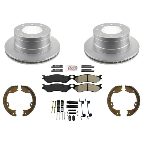 Rear Performance Disc Brake Rotors Brake Pads for Dodge Ram 2500 Pick Up 2006