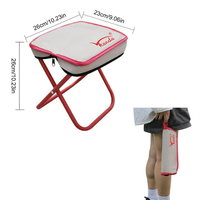 Daily Mix Store LIUZHIPENG Camping Stool, Portable Mini Folding Stool, Lightweight Camp For Fishing Footstool Travel Hiking, Compact Collapsible