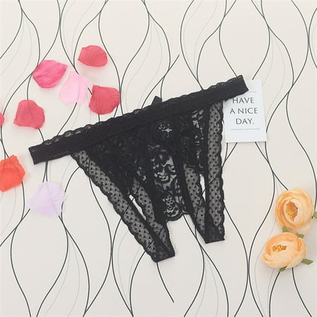 

Women Low Rise Thongs Panties G-String T Back Thong Lace Underwear