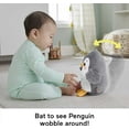 thumbnail image 6 of Fisher-Price Plush Tummy Time Toy, Flap & Wobble Penguin, Newborn Musical Toy for Sensory Play, 6 of 8