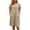Beige, variant on Tqcoqu Womens Tshirt Dresses with Pockets,Summer Casual Short Sleeve Sundresses,Crew Neck Modest Dresses A Line Mini Plus Size Dress,Army Green Women's S-XXXXXL