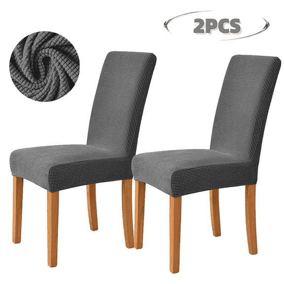 2 Pack Chair Covers, Stretch Chair Protector Slipcovers, Removable Washable Stretch Dining Room Chair Covers Set for Dining Room, Hotel, Ceremony