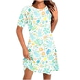 thumbnail image 2 of Nuoqisi Easter Dresses for Womens Summer Elegant Midi Dresses Short Sleeve Round Neck Loose Fitted A-Line Dress 2026, 2 of 5