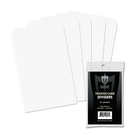 Plastic Storage Dividers - 30 Max Pro White Plastic Trading Card Dividers Great for Storage and Sorting