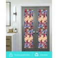 thumbnail image 5 of Window Privacy Film American Flag Stained Glass Window Film Decorative Sun Block Window Cover Floral Birds House Orange Plaid Window Clings Static Adhesive Sticker for Bathroom 29.5"x118", 5 of 7