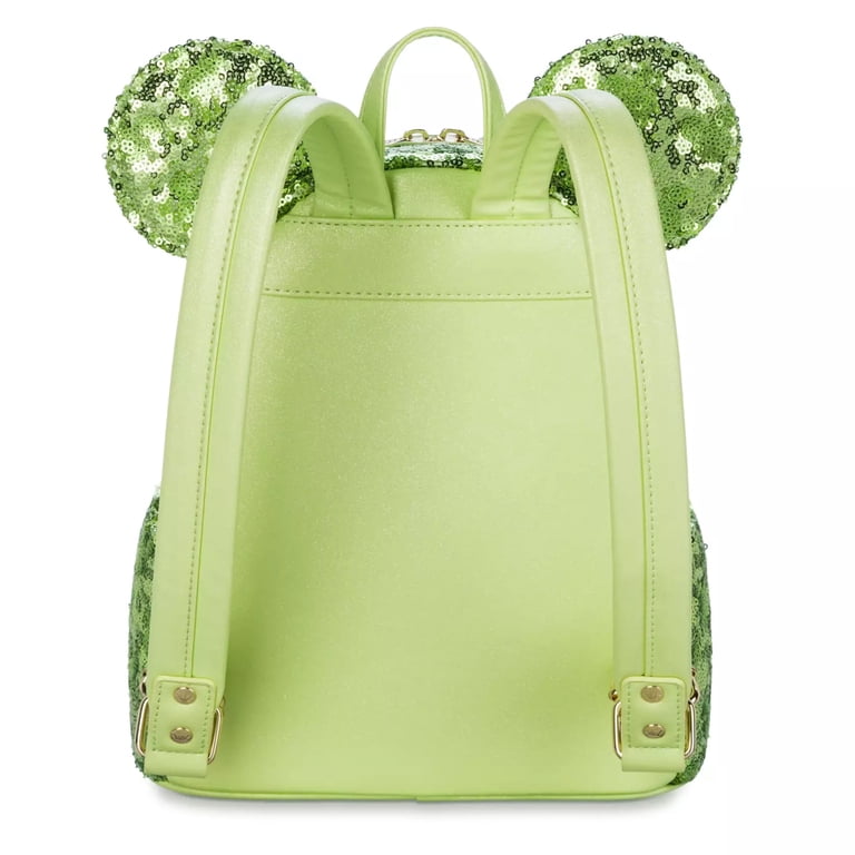 Disney Loungefly Tinker Bell Green Sequins Mini Backpack  display picture 2
