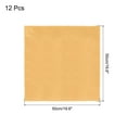thumbnail image 2 of Unique Bargains 12pcs Gold Satin Table Napkins Polyester Square Bright Table Napkin for Event Wedding Party Table Decoration,20×20 Inch, 2 of 6