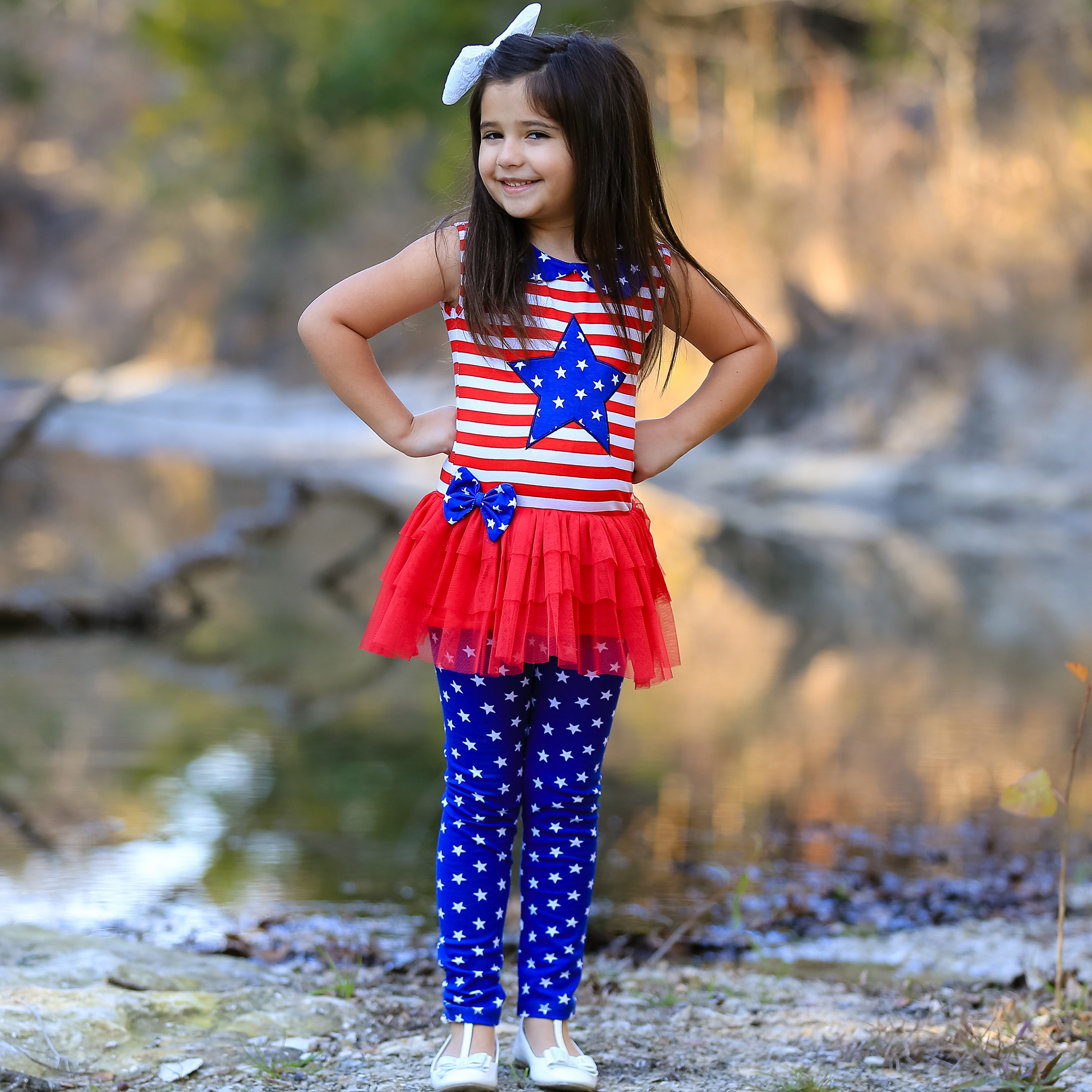 Blue Tunic Leggings Holiday Clothing 