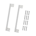 thumbnail image 2 of Lipstore 2Pcs Door Latch Guard Plates Latch Guard Plate Cover for Home Metal Door 7in, 2 of 8