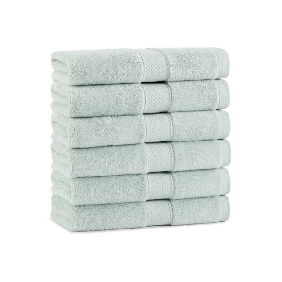 Aston & Arden Toallas De Mano Egipcias – Paquete De 6 – Toalla De Baño De Gran Tamaño, Ultra Suave, Gruesa Y Absorbente, 100% Algodón Egipcio Hilado En Anillo, Para Spa, Hotel, 600 G/M², 16 X 30 Pulga