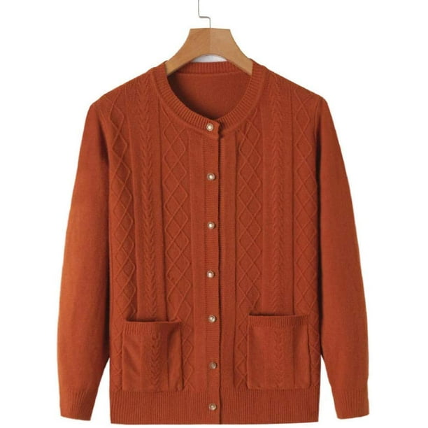 Sweater for elderly clearance woman