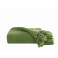 thumbnail image 5 of Brooklyn Loom Chunky Boucle 100% Microfiber Polyester  50x70 Throw Blanket in Green, All Season, Adult Size, OEKO-TEX Certified, 5 of 10