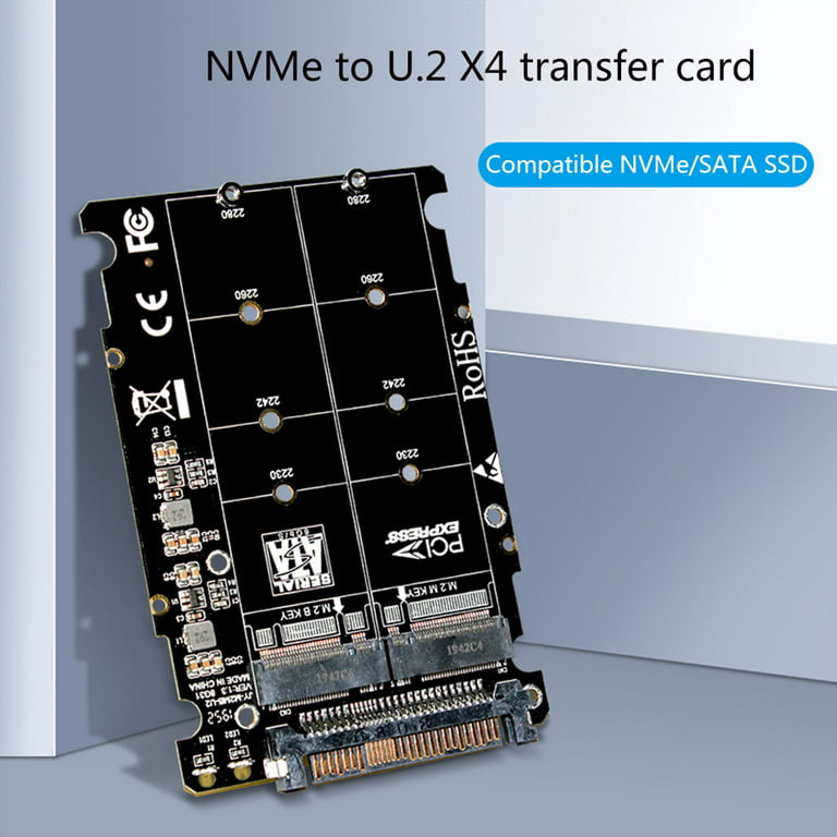 2 in 1 M.2 NVMe SATA U2PCB M.2 NVME SSD Key M Key B SSD to U.2 SFF