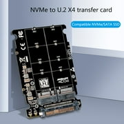 M.2 SSD to U.2 Adapter 2 in 1 M.2 NVMe Key B/M NGFF SSD to PCI-e U.2 SFF-8639 Adapter PCIe M2 Converter Desktop Computer
