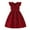 Brick Red, variant on Kids Dress Summer Casual Dress Sleeveless A Line Button Down Ruffle Hem Striped Baby Girl Dresses Hot Pink 9 Years-10 Years