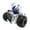Blue, variant on bxhwj Stunt Motorcycle Toy, 360 Rotating Colorful Light Stunt Motorcycle Toy, Universal Electric Tricycle Robot Bike with Music Lighting Tricks Action Toy Gift for Kids Boys