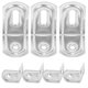 thumbnail image 1 of unbranded 10Ud Escuadras Pequeñas De Hierro Resistente Color Plata Para Muebles Como Gabinetes Y Estantes, 1 of 6