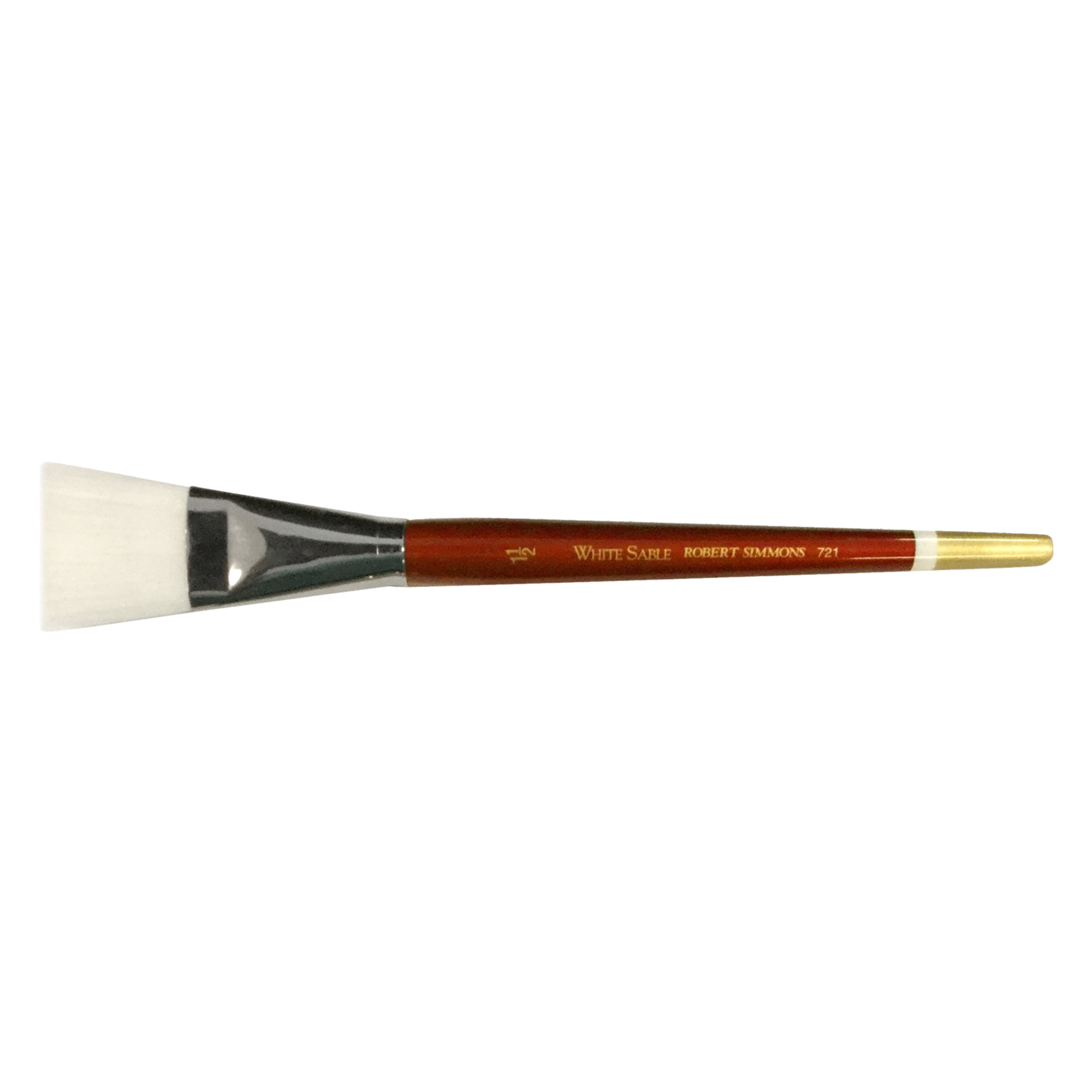 one stroke 721 Robert Simmons White Sable Short Handle Brushes 1/2 in 
