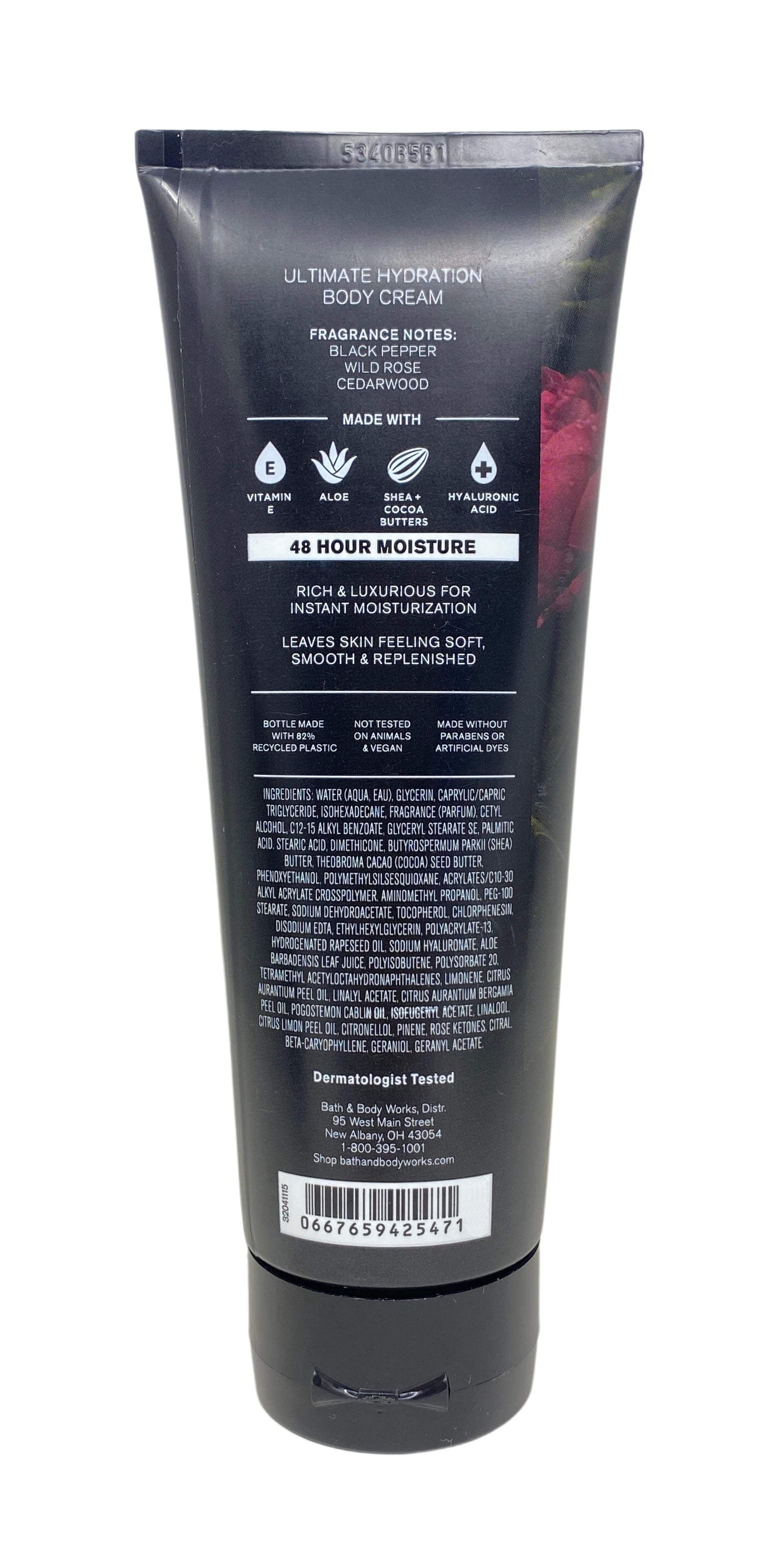 Bath & Body Works The Men's Collection Nocturnal Rose Ultimate Hydration Body Cream and 3-in-1 Hair, Face & Body Wash with a Clay Baby Bar Soap