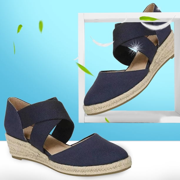 Summer Slope Cuerda de cáñamo Sandalias de gran tamaño Banda elástica Zapatos de pescador Wmkox8yii sa1720