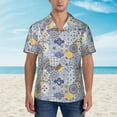 thumbnail image 2 of Fotbe Colorful Mandalas Hawaiian Shirt for Men Unisex Summer Beach Casual Short Sleeve Cotton Linen Button Down Shirts-XX-Large, 2 of 5
