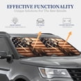 thumbnail image 4 of Sikiie Deer American Flag Vintage Print Foldable Car Windshield Sun Visor, Car Window Sunshade Suitable for Sedan, SUV and Truck Car Accessories-Large, 4 of 6
