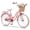 Peach, variant on Dolonm 20" Kids Bike for Ages 7-10, Lightweight High-Carbon Steel Frame Cruiser Bike, Girls Bicycle with Wicker Basket & Rear Seat,  No Training Wheels, Pink