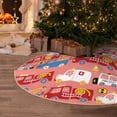 thumbnail image 5 of Fuzoiu Cartoon with Traffic Elements Print Christmas Tree Skirt,Xmas Christmas Decorations,Xmas Tree Mat for Farmhouse Holiday New Years Home Party Decor Tree Rugs-30", 5 of 6