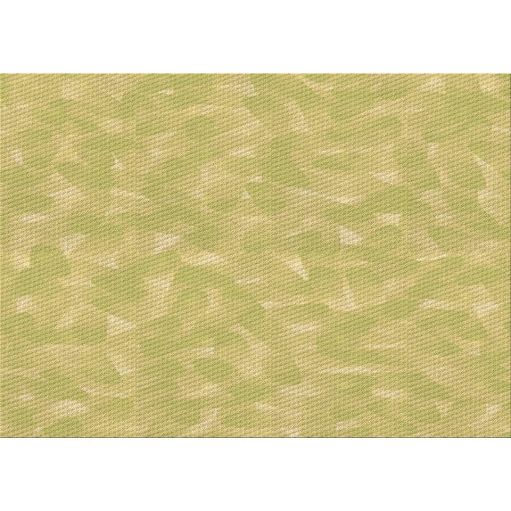Ahgly Company Machine Washable Indoor Rectangle Transitional Bold Yellow Area Rugs, 5' x 8'