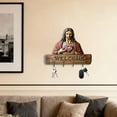 thumbnail image 4 of Wall Mounted Key Holder Organizer With Hooks Entryway Storage Rack For Home Keys Mail And, 4 of 7