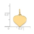 thumbnail image 2 of 14K Yellow Gold Charm Pendant 17 mm 12 Heart Disc, 2 of 2