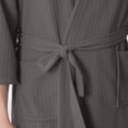 thumbnail image 4 of Waffle Robes for Men, Lightweight Soft 3/4 Sleeve Bathrobes , Cozy House Coat for Spa, Shower & Hotel, 4 of 8