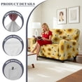 thumbnail image 6 of Xoenoiee Sunflower Bee Print Recliner Loveseat Cover Stretch Couch Covers Sofa Slipcover for 2 Seat Reclining Couch Thick Jacquard Furniture Protector for Pets Kids, 6 of 6