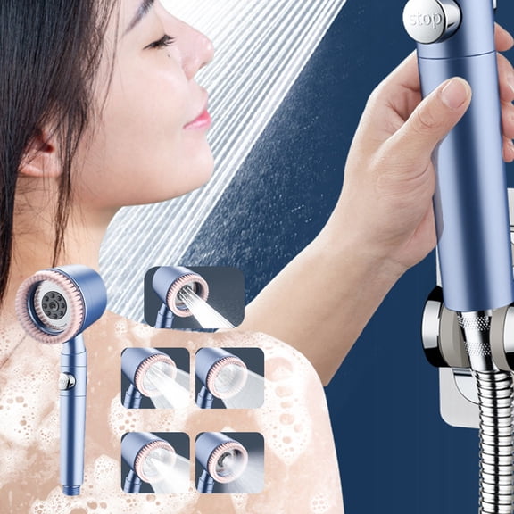 karymi Shower - High-Pressure Handheld Showerhead with Carbon Filter - Hard Water Softener Filtered Shower - High Pressure 5 Spray Modes Handheld Massagable Shower for