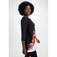 thumbnail image 3 of Jessica London Women's Plus Size Boatneck Tunic Top 3/4 Sleeve Shirt  Loose Fit, 3 of 3