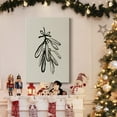 thumbnail image 6 of Mistletoe Sketch with Bows I- Gallery Wrapped Canvas, 6 of 9