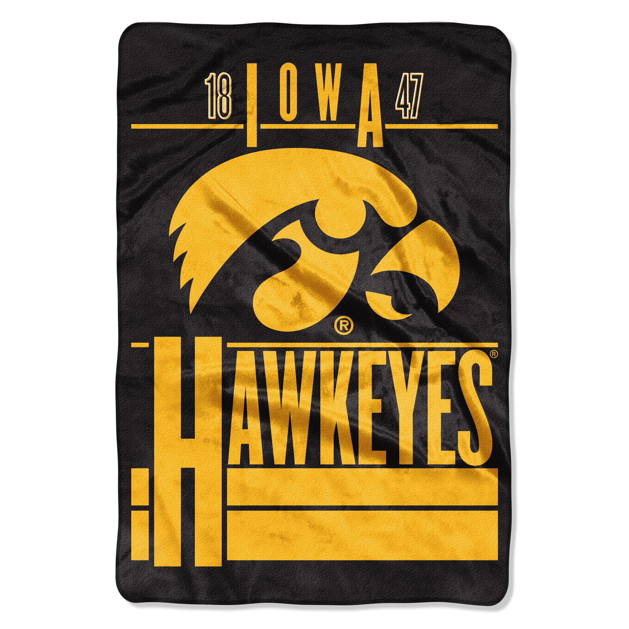 Ncaa Iowa Hawkeyes Faculty 62 X 90 Oversized Micro Raschel Throw Blanket 1 Each Walmart Com Walmart Com