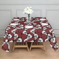 thumbnail image 3 of Red Skull Rose Pattern Square Tablecloth,Waterproof Square Table Cover,Wipeable Spillproof Washable Table Cover for Home Kitchen Party Decor 60"x60"(152x152cm), 3 of 6
