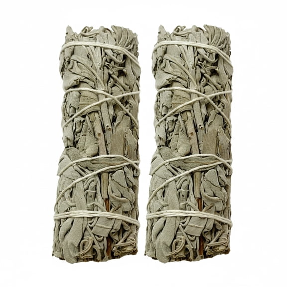 SharkTRUE 2-Pack White Sage Bundle for Cleansing Negative Energy & Promoting Positive Vibes - Natural Smudging Stick