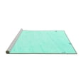 thumbnail image 2 of Ahgly Company Machine Washable Indoor Rectangle Solid Turquoise Blue Modern Area Rugs, 2' x 3', 2 of 4