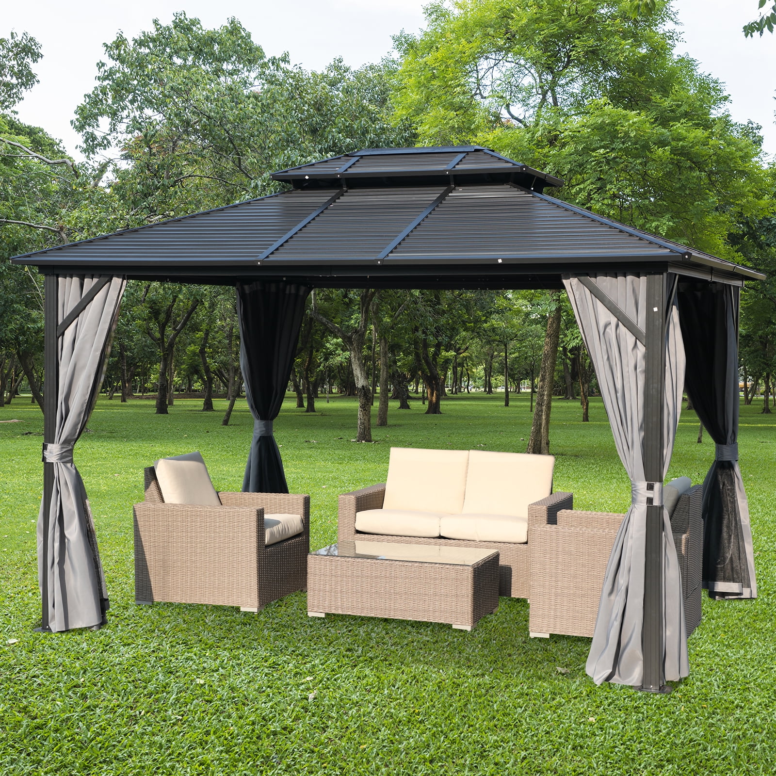 mosquito netting curtains for gazebo