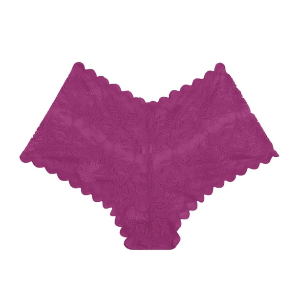 Braguitas sexy de encaje para mujer: braguitas elásticas de cintura media con encaje en contraste, nailon/spandex, lavado a mano, disponibles en tallas S-XL.