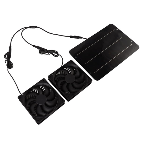Kit De Ventilador Con Energía Solar, Kit De Ventilador De Panel Solar Portátil A Prueba De Agua IP65 Conversión Eficiente 20% De Eficiencia Elimina El Olor 10W Para Casa De