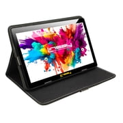 LINSAY 10.1 Octa Core 4GB RAM 128GB Storage Android 15 Tablet with Black Case