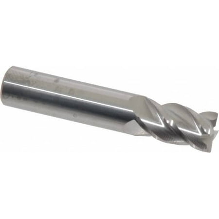 

Accupro 3/8 Diam 4 Flute Single End Solid Carbide 0.015 Corner Radius End Mill Uncoated 2 OAL 5/8 LOC 3/8 Shank Diam 40° Helix RH Cut RH Flute Centercutting