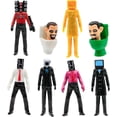 thumbnail image 3 of SKBD Mini Action Figures, Toilet Man Action Figure Horror Game Character Action Figure Model for Kids Birthday Party Cake Topper Halloween Parties Decoration, 3 of 16