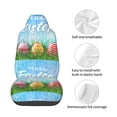 thumbnail image 5 of JUNZAN Happy Easter Pattern Seat Covers,Universal Fit Sedans,Cars,Vans,SUV,Truck, 5 of 6