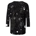 thumbnail image 5 of Fvwitlyh T-Shirt Femme Décontracté Impression Lettre Manches Courtes Col Rond T-Shirt Ample Blouse Hauts N,S, 5 of 5